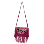 Bella Crossbody Embroidered Fringe Envelope Bag - Thailand Bags La Vie Bien Bella Crossbody Embroidered Fringe Envelope Bag - Thailand