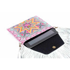 Bella Crossbody Embroidered Fringe Envelope Bag - Thailand Bags La Vie Bien Bella Crossbody Embroidered Fringe Envelope Bag - Thailand