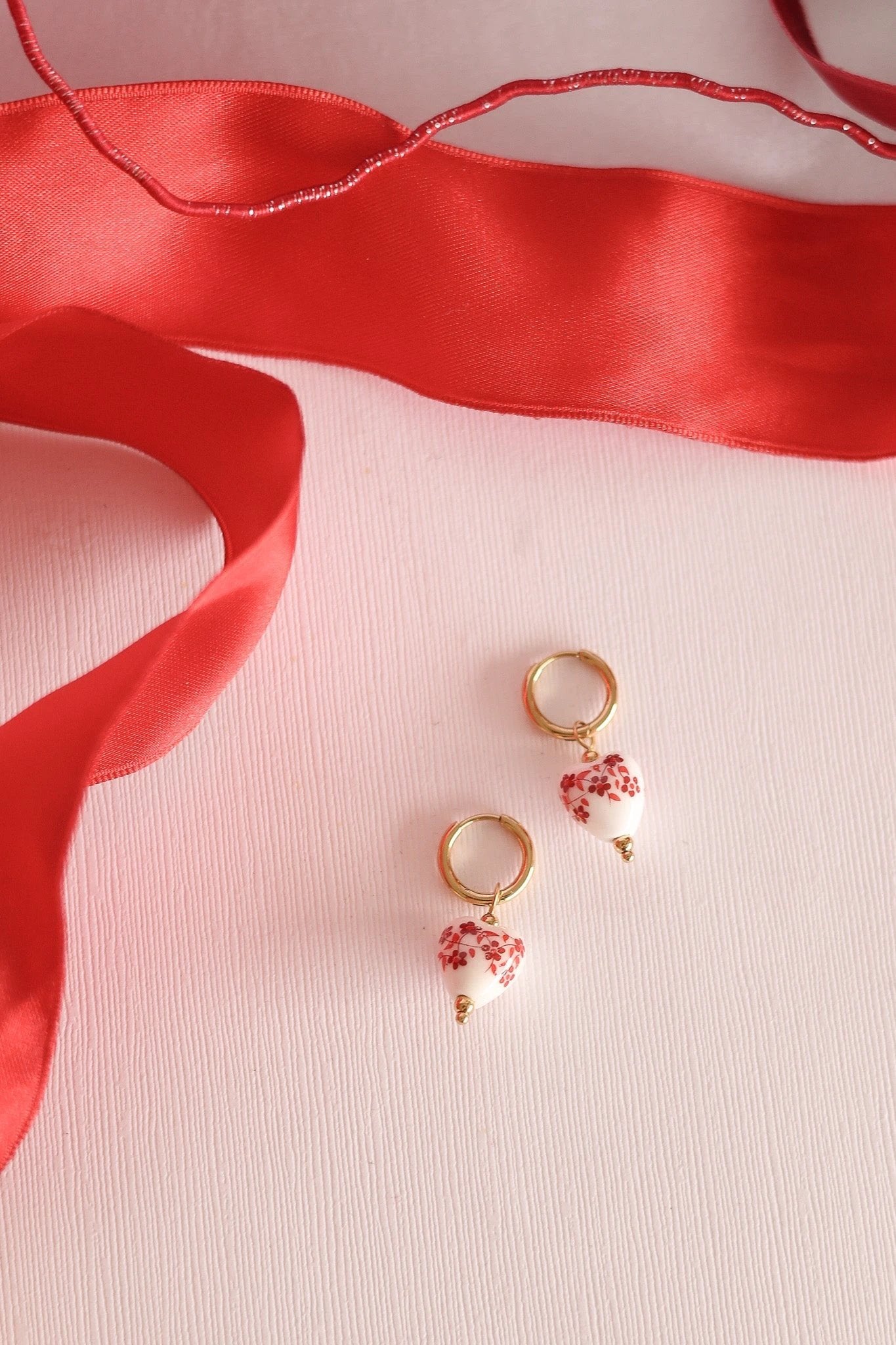 Bella Hoop in Red by Rose & Clay