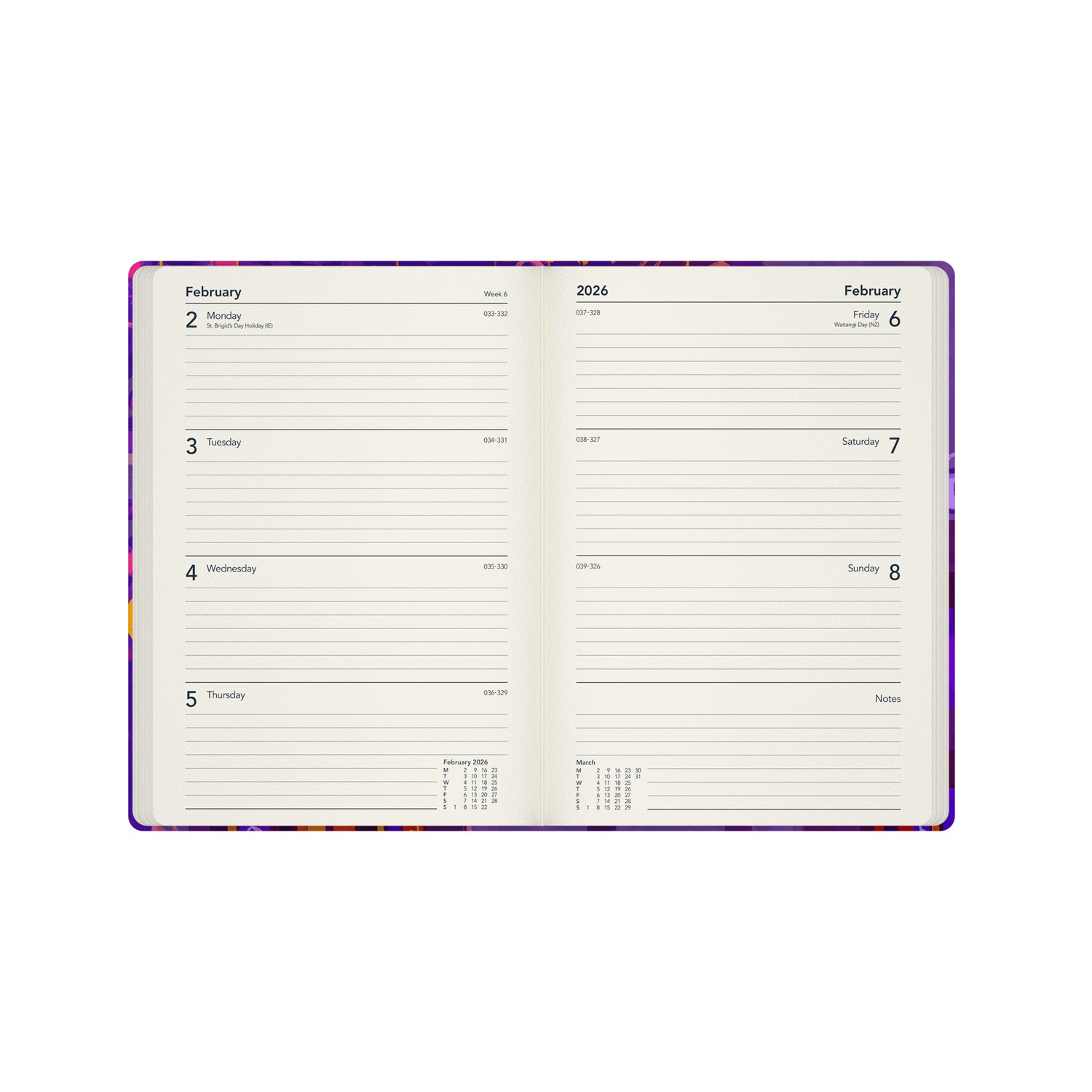 Bella Ramsay Cat - A5 Week - to - View Mid/Academic Year Diary Planner 2025 - 2026