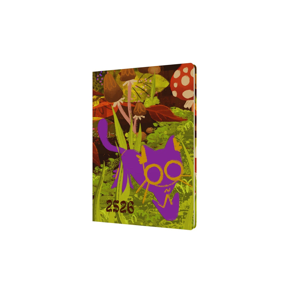 Bella Ramsay Cat - A5 Week - to - View Mid/Academic Year Diary Planner 2025 - 2026
