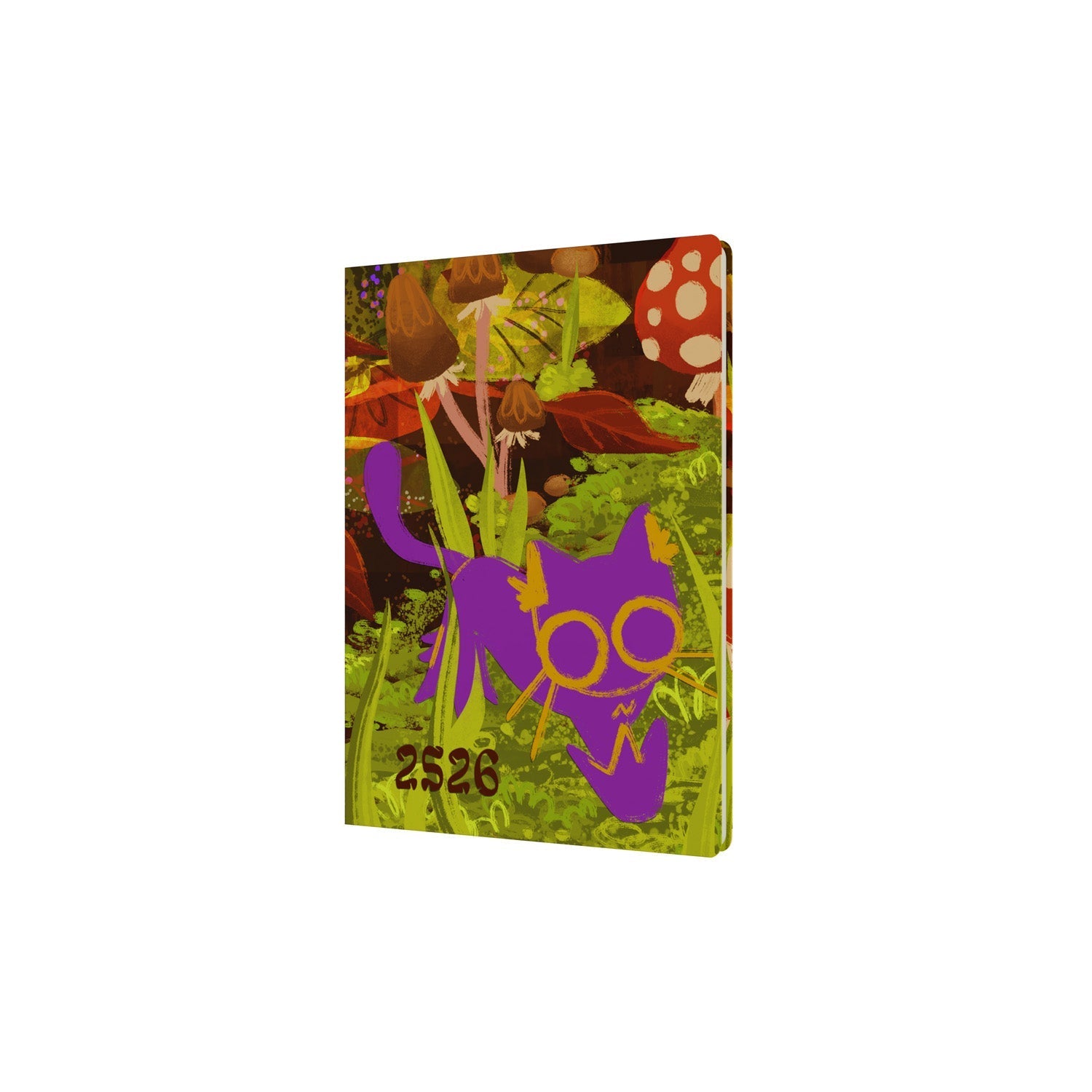 Bella Ramsay Cat - A5 Week - to - View Mid/Academic Year Diary Planner 2025 - 2026