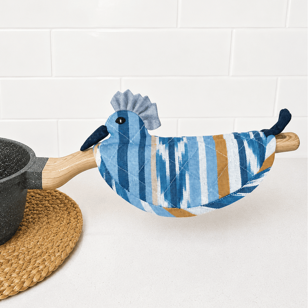 Belted Kingfisher Pot Holder Kitchen-Linens La Vie Bien Belted Kingfisher Pot Holder