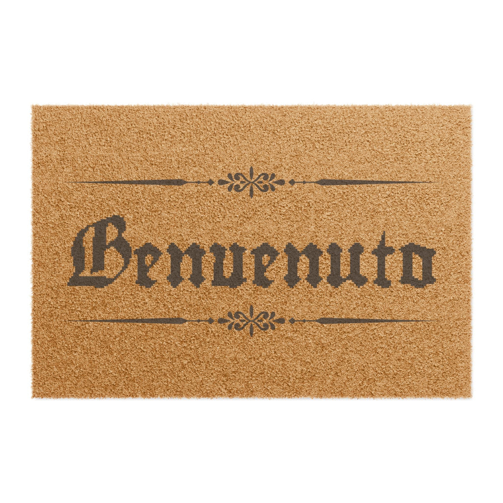 Benvenuto Doormat, Rustic Italian Welcome Coir Mat for entryways and front porch Home Decor La Vie Bien Benvenuto Doormat, Rustic Italian Welcome Coir Mat for entryways and front porch