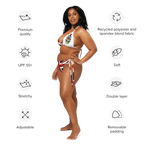 Bermuda Flag All Over Print Recycled String Bikini All - Over Print Recycled String Bikini La Vie Bien Bermuda Flag All Over Print Recycled String Bikini