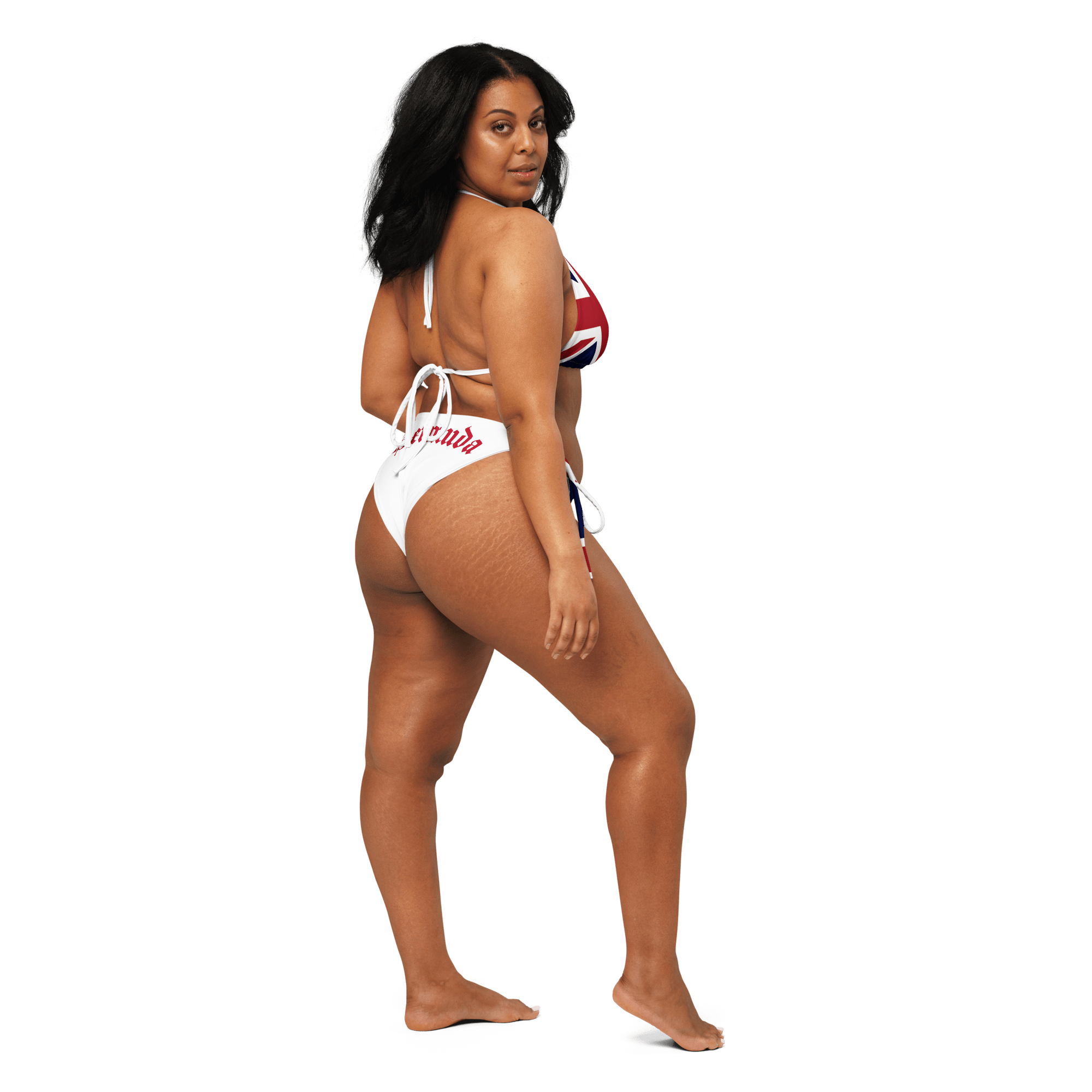 Bermuda Flag All Over Print Recycled String Bikini All - Over Print Recycled String Bikini La Vie Bien Bermuda Flag All Over Print Recycled String Bikini