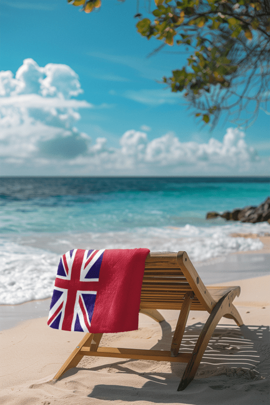 Bermuda Flag Beach Towel Beach Towel (Generic Brand) La Vie Bien Bermuda Flag Beach Towel