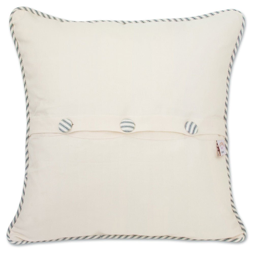 Bermuda Hand - Embroidered Pillow Pillows La Vie Bien Bermuda Hand - Embroidered Pillow