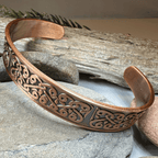 Bernicia Celtic Copper Cuff Bracelet Bracelet La Vie Bien Bernicia Celtic Copper Cuff Bracelet
