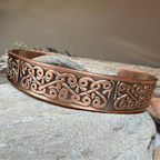 Bernicia Celtic Copper Cuff Bracelet Bracelet La Vie Bien Bernicia Celtic Copper Cuff Bracelet