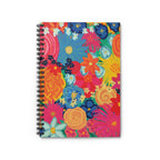 Bespattered Facade Bold Florals Spiral Notebook - Lined Pages by Bespattered Facade