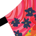 Bespattered Facade Bold Florals Tie-Back Canvas Apron by Bespattered Facade