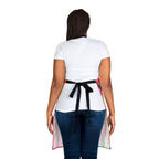 Bespattered Facade Bold Florals Tie-Back Canvas Apron by Bespattered Facade