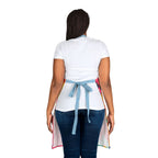 Bespattered Facade Bold Florals Tie-Back Canvas Apron by Bespattered Facade
