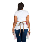 Bespattered Facade Bold Florals Tie-Back Canvas Apron by Bespattered Facade