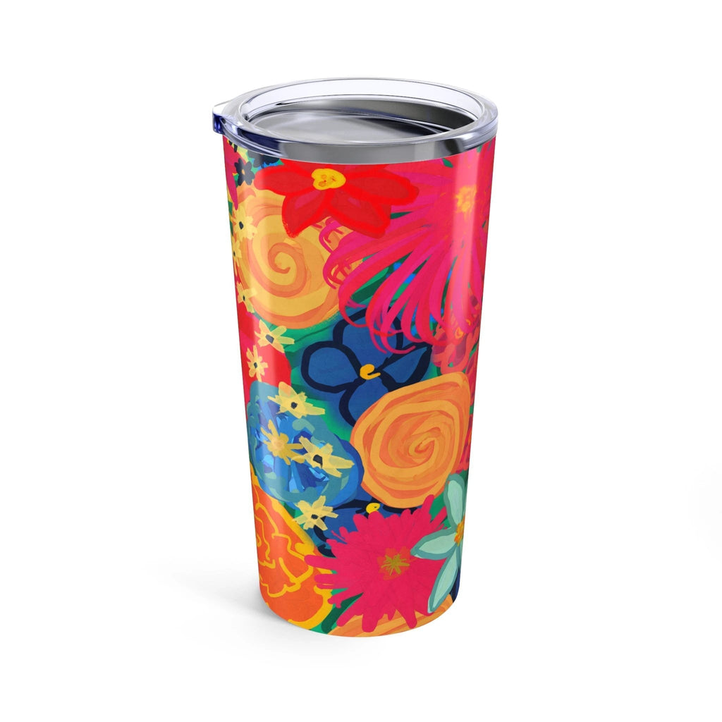 Bespattered Facade Bold Florals Tumbler 20oz by Bespattered Facade