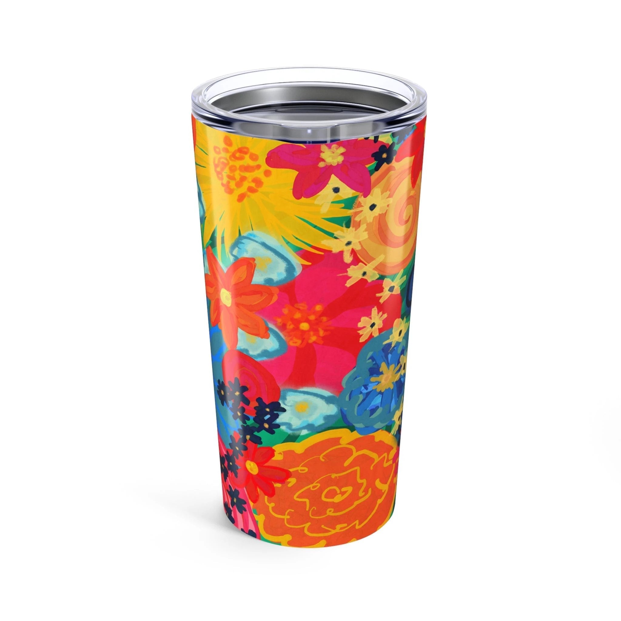 Bespattered Facade Bold Florals Tumbler 20oz by Bespattered Facade