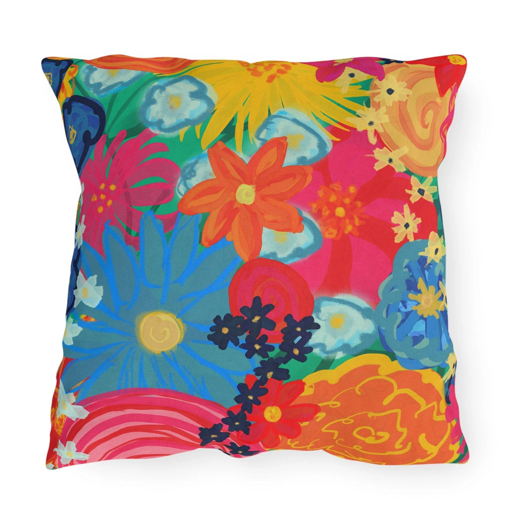 Bespattered Facade Bold Florals UV-Resistant Outdoor Pillows | 4 Sizes by Bespattered Facade