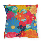 Bespattered Facade Bold Florals UV-Resistant Outdoor Pillows | 4 Sizes by Bespattered Facade