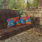 Bespattered Facade Bold Florals UV-Resistant Outdoor Pillows | 4 Sizes by Bespattered Facade