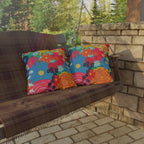 Bespattered Facade Bold Florals UV-Resistant Outdoor Pillows | 4 Sizes by Bespattered Facade