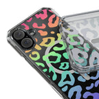 Bespattered Facade Bright Rainbow Leopard MagSafe Clear Impact Case by Bespattered Facade