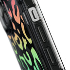 Bespattered Facade Bright Rainbow Leopard MagSafe Clear Impact Case by Bespattered Facade