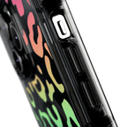 Bespattered Facade Bright Rainbow Leopard MagSafe Clear Impact Case by Bespattered Facade