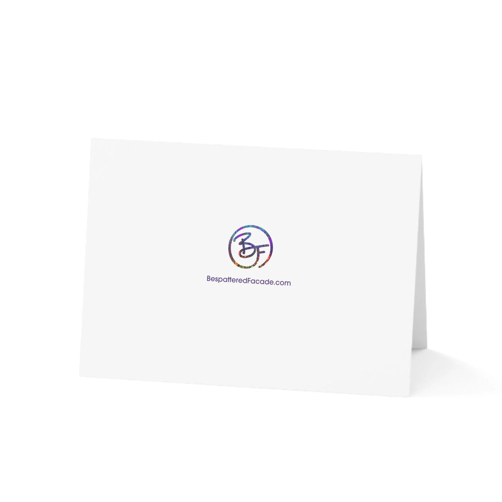 Bespattered Facade Colorful Circles Greeting Cards | Sets of 1, 10, 30, or 50 by Bespattered Facade