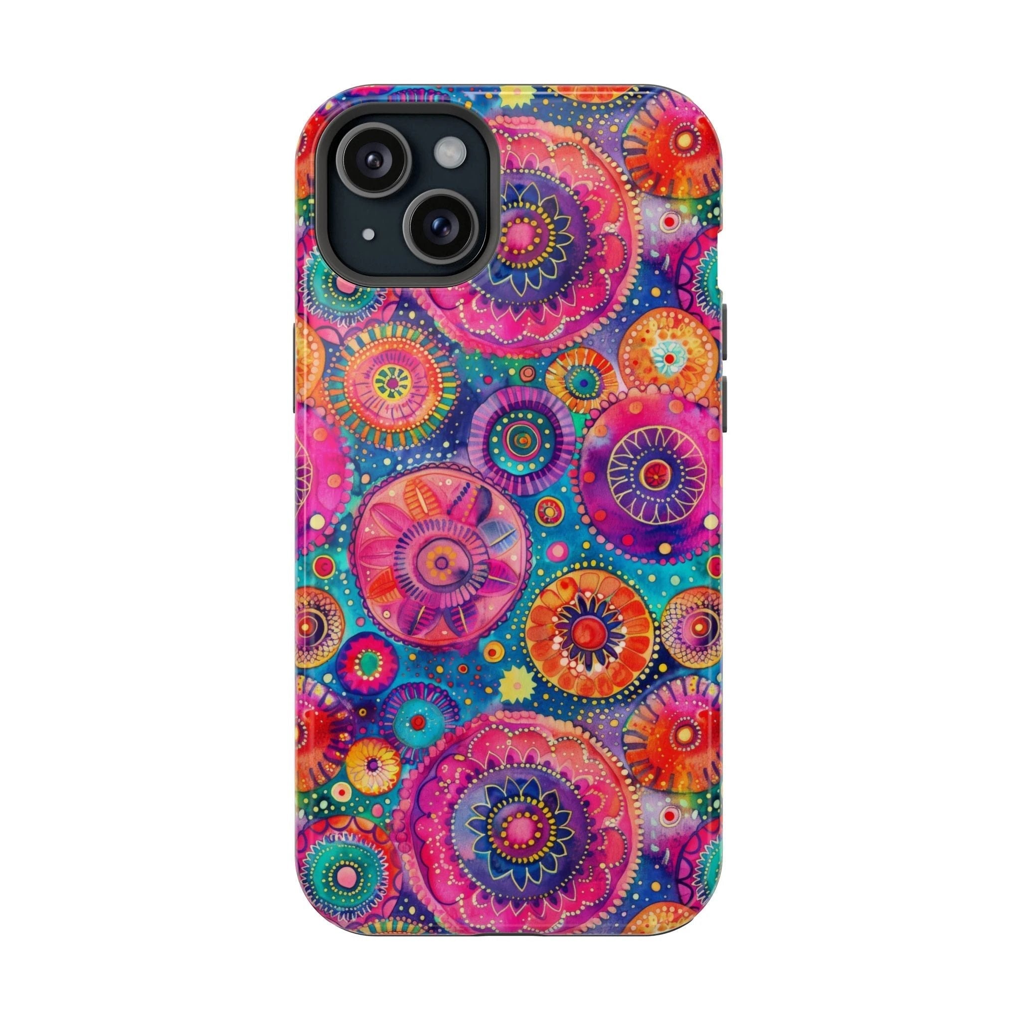 Bespattered Facade Colorful Circles MagSafe Tough Case by Bespattered Facade