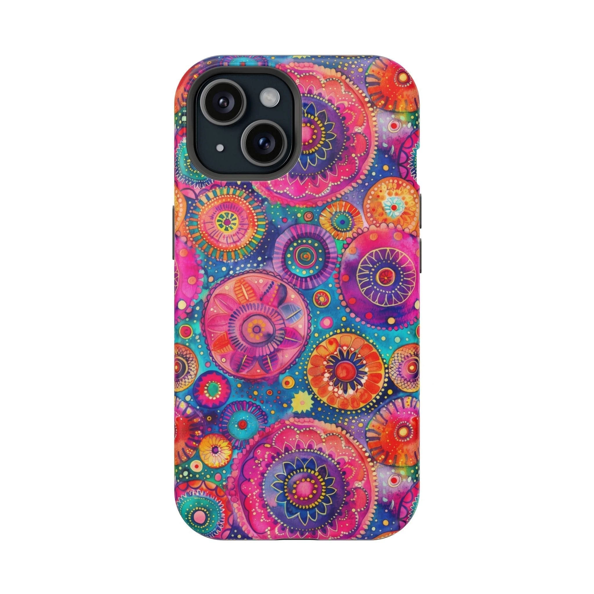 Bespattered Facade Colorful Circles MagSafe Tough Case by Bespattered Facade