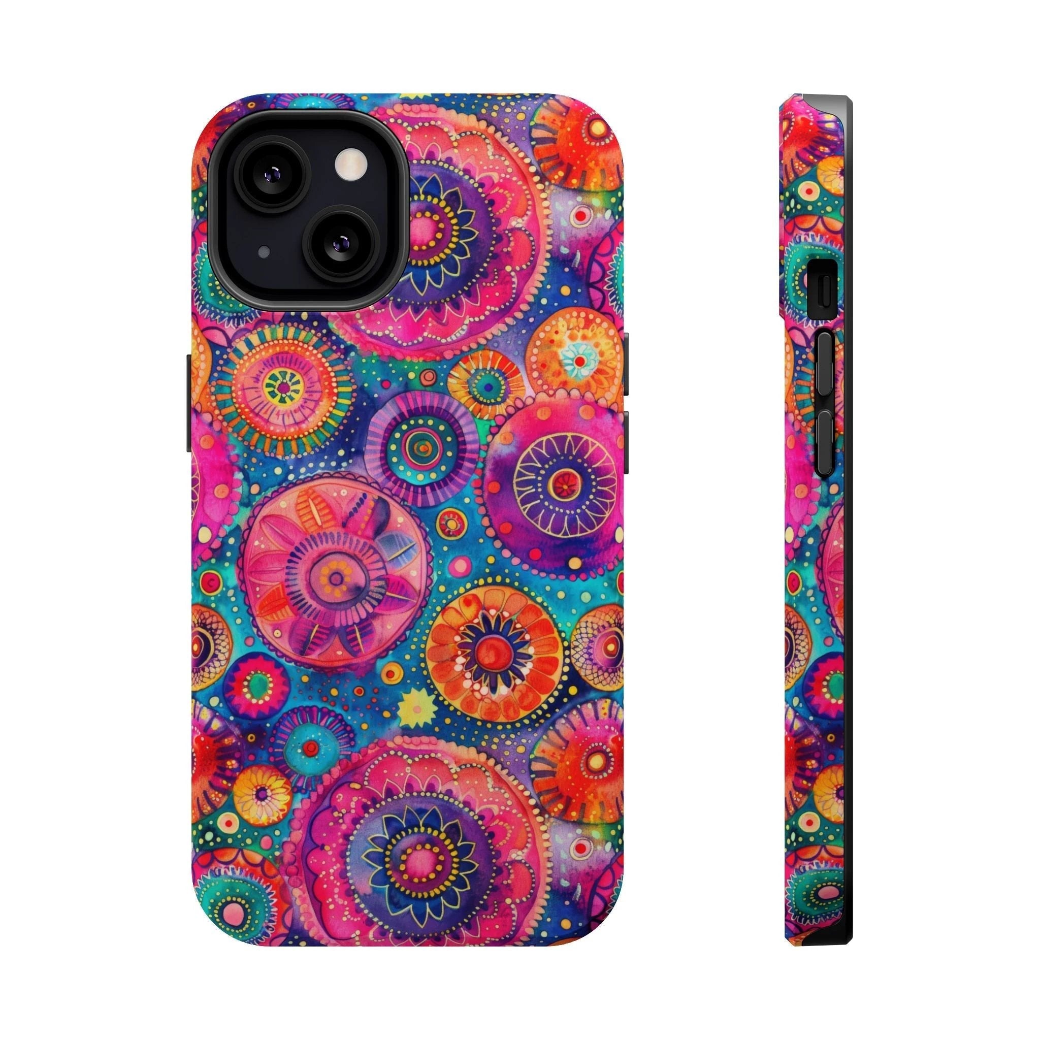 Bespattered Facade Colorful Circles MagSafe Tough Case by Bespattered Facade