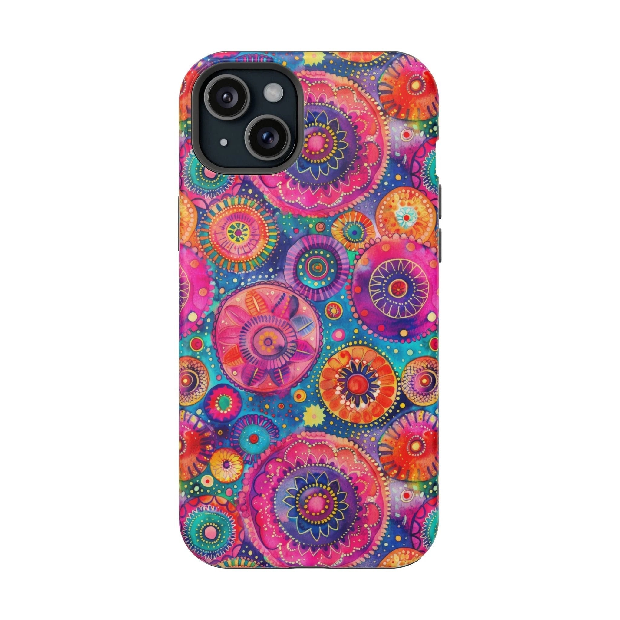 Bespattered Facade Colorful Circles MagSafe Tough Case by Bespattered Facade