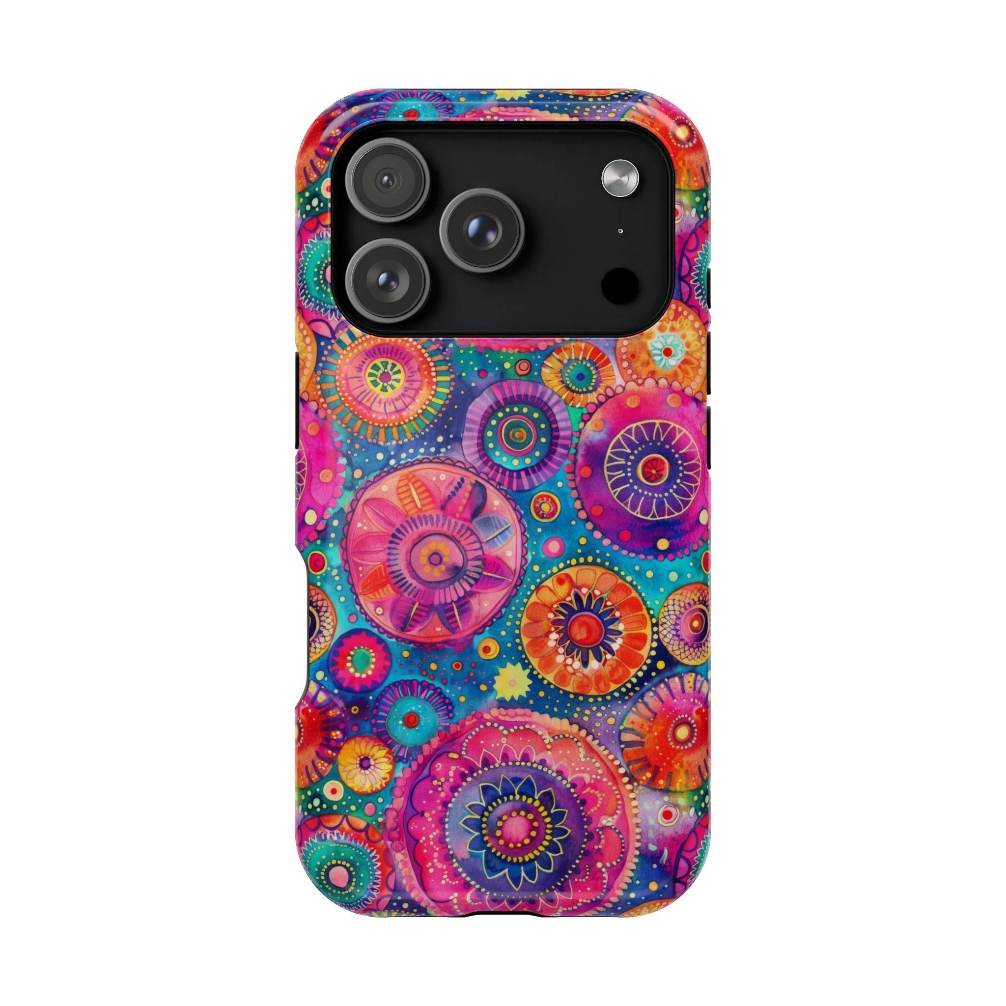 Bespattered Facade Colorful Circles MagSafe Tough Case by Bespattered Facade