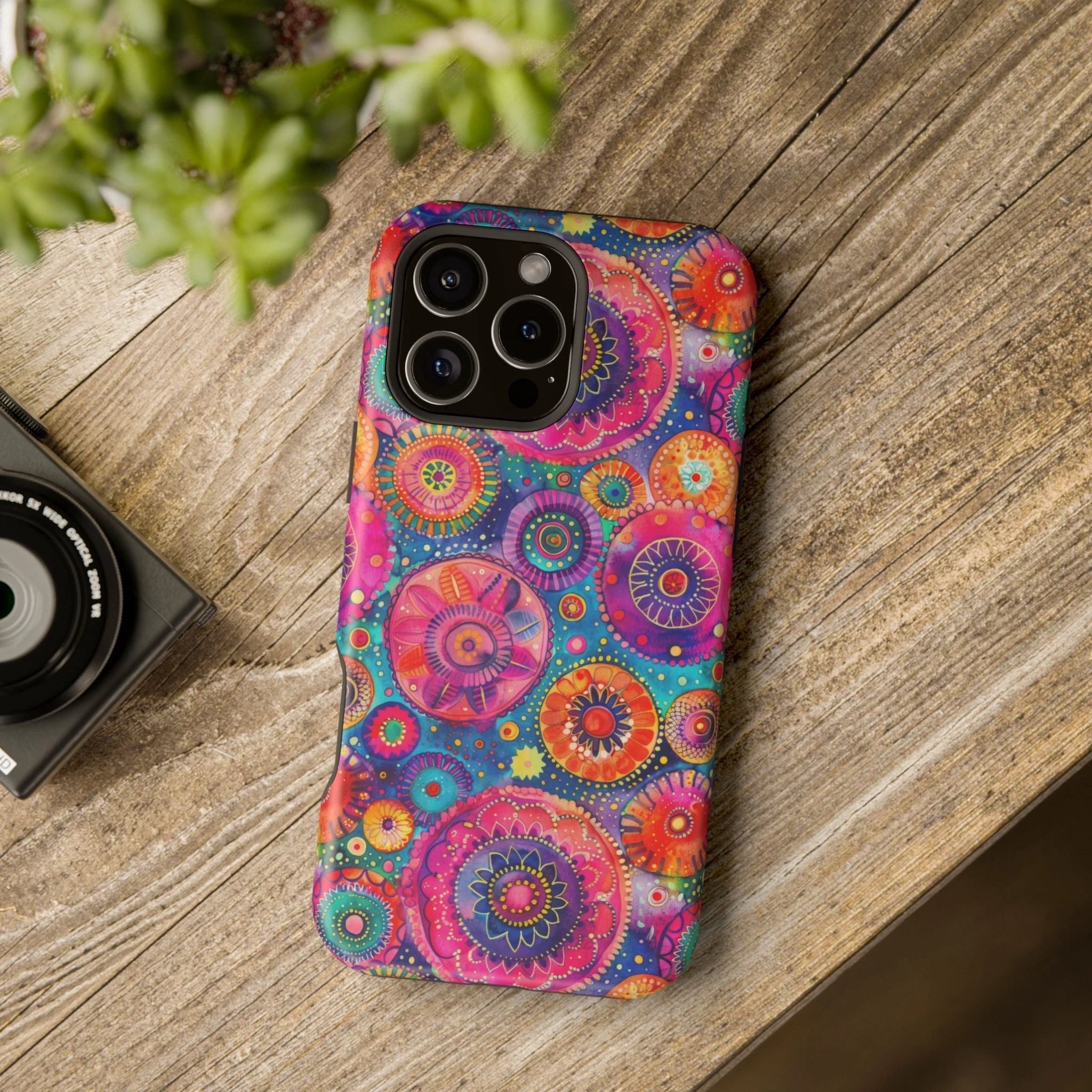 Bespattered Facade Colorful Circles MagSafe Tough Case by Bespattered Facade