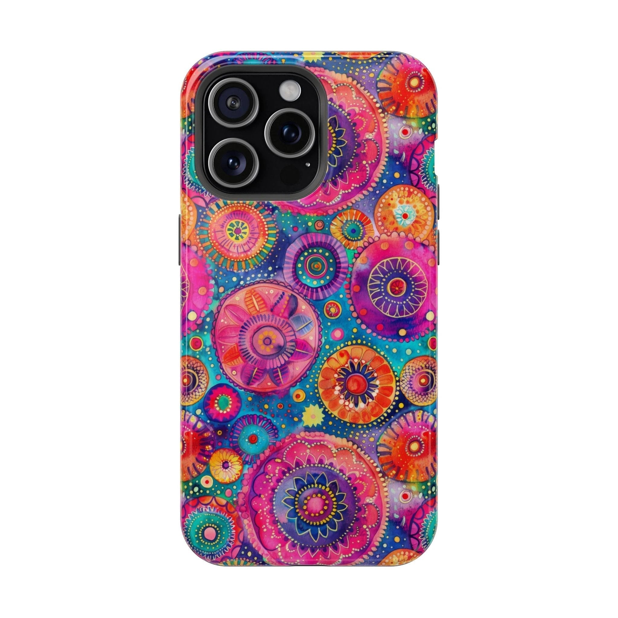 Bespattered Facade Colorful Circles MagSafe Tough Case by Bespattered Facade