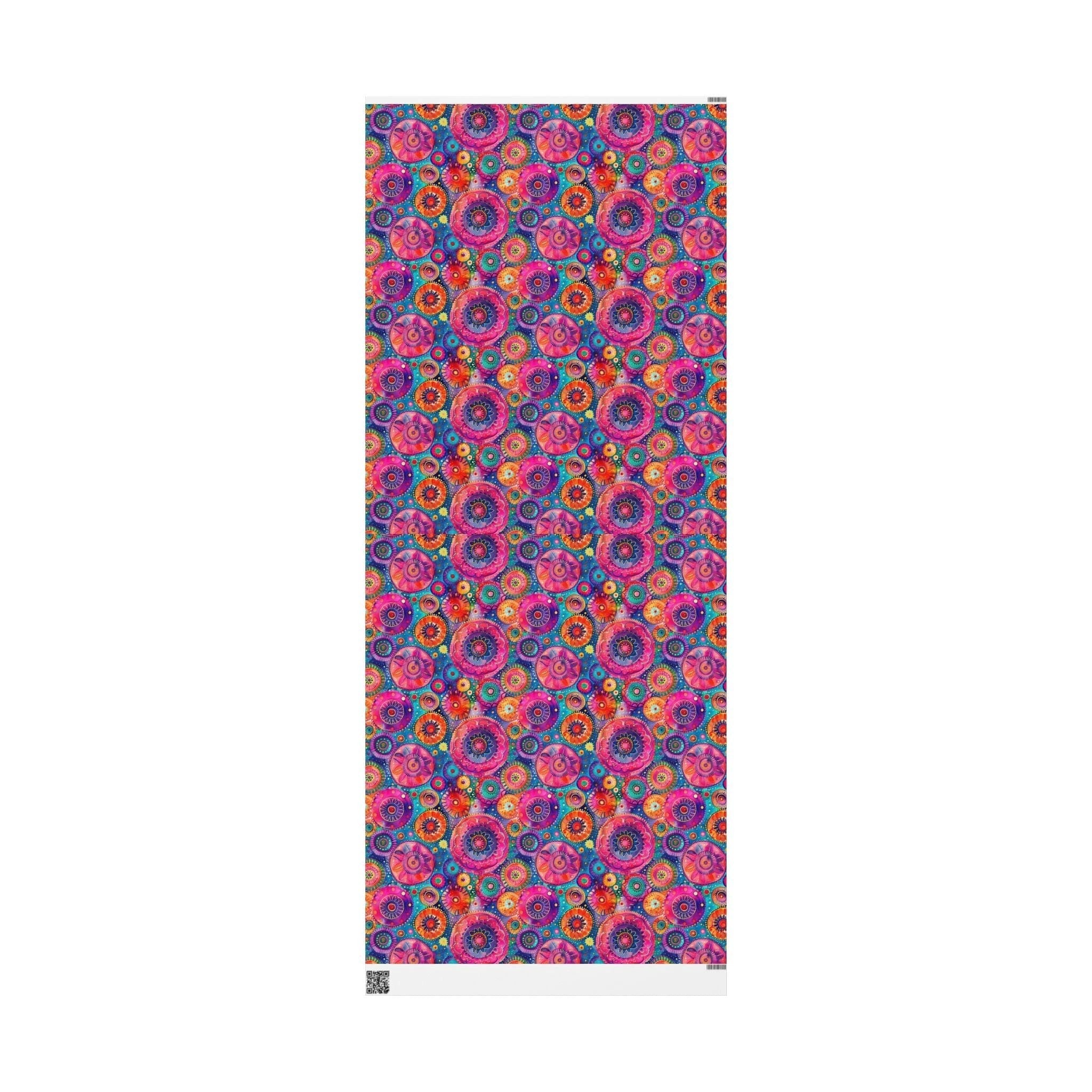 Bespattered Facade Colorful Circles Wrapping Paper | Three Sizes | Glossy or Matte by Bespattered Facade