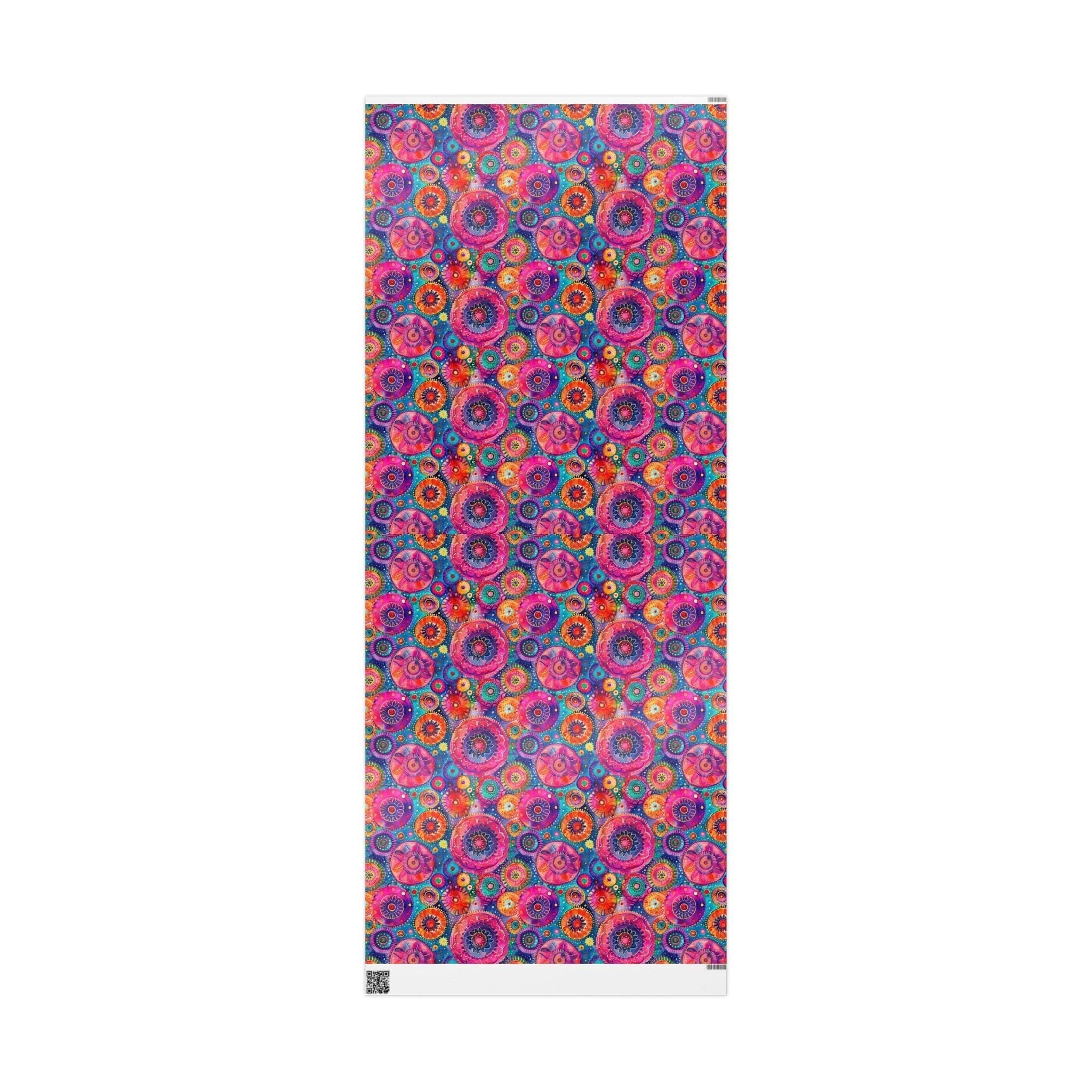 Bespattered Facade Colorful Circles Wrapping Paper | Three Sizes | Glossy or Matte by Bespattered Facade