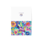 Bespattered Facade Colorful Flowers Greeting Cards | Sets of 1, 10, 30, or 50 by Bespattered Facade