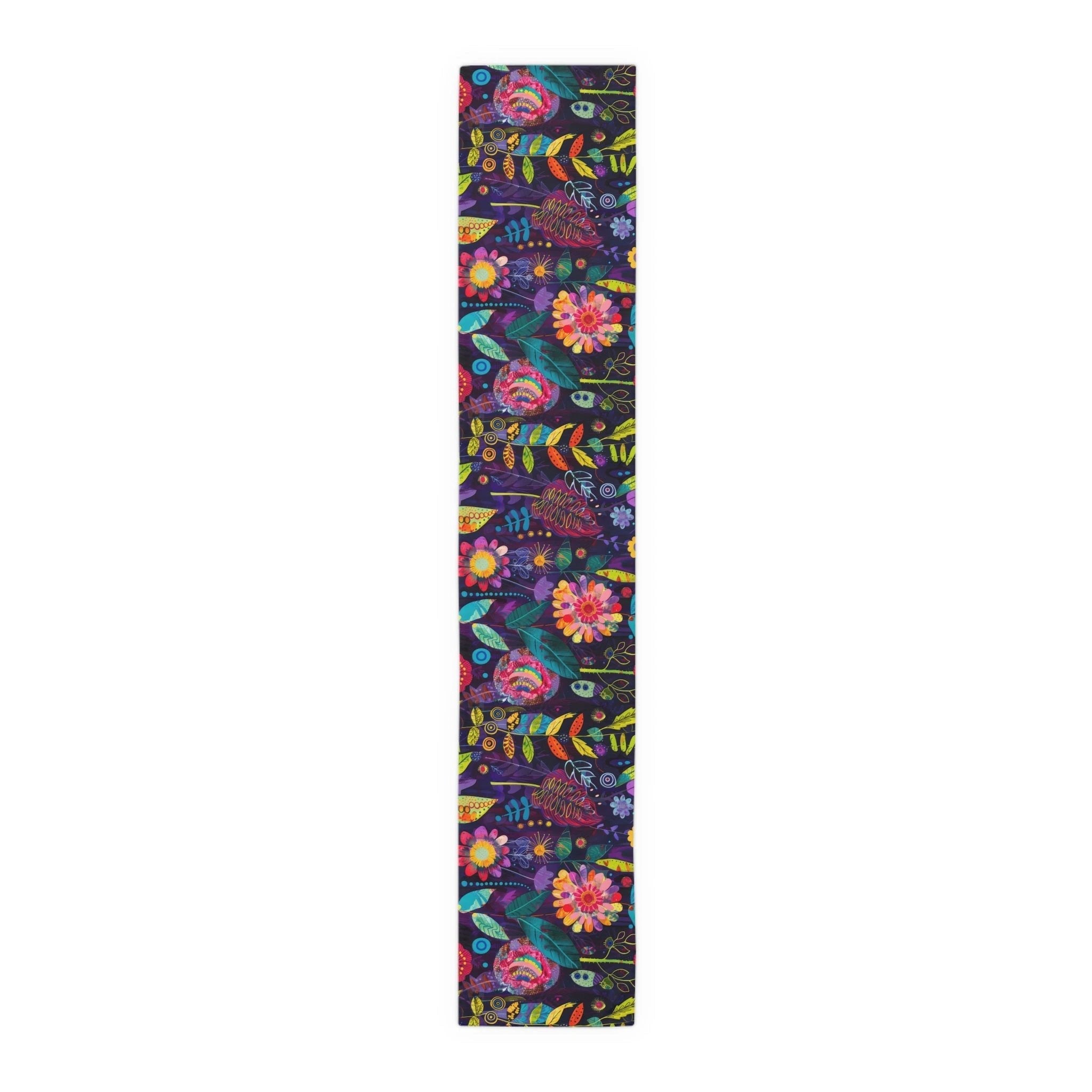 Bespattered Facade Colorful Flowers Table Runner (2 sizes) by Bespattered Facade