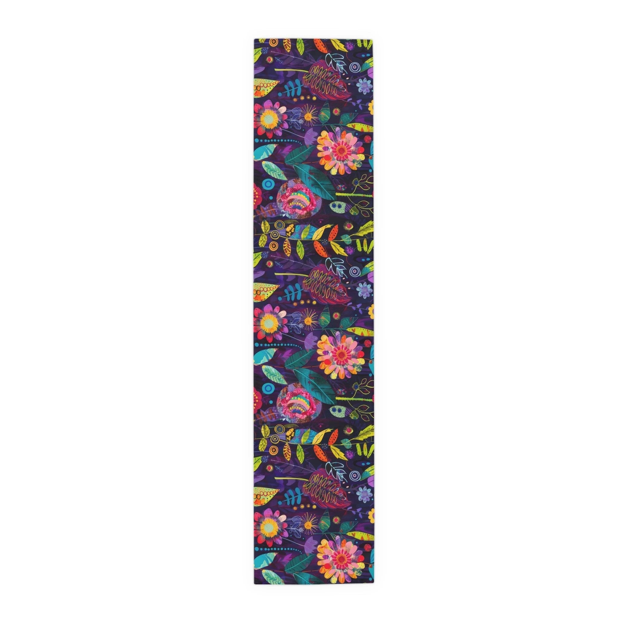 Bespattered Facade Colorful Flowers Table Runner (2 sizes) by Bespattered Facade