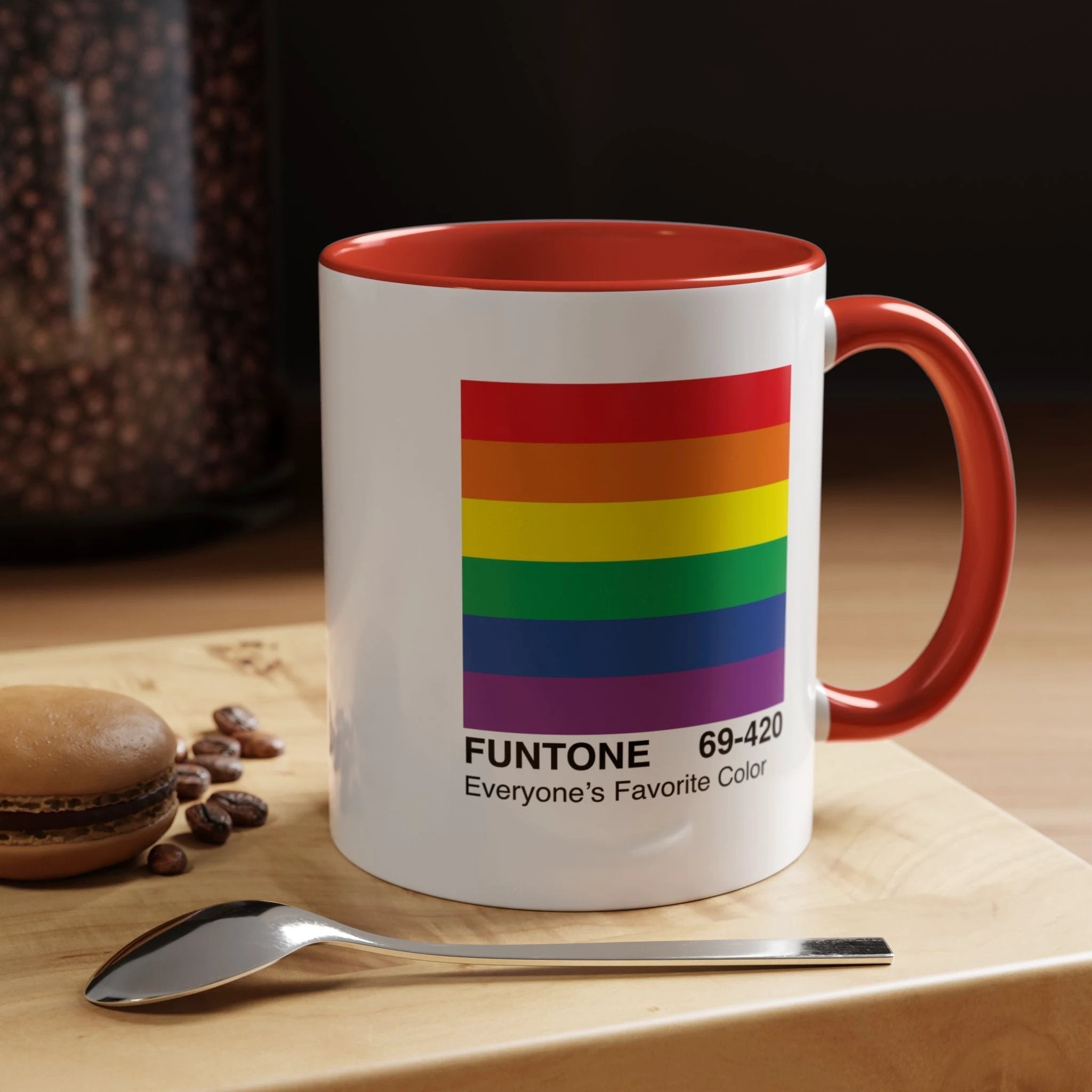 Bespattered Facade Everyone's Favorite Color "Funtone" Chip Mug | Eight Colors | 11oz or 15oz by Bespattered Facade