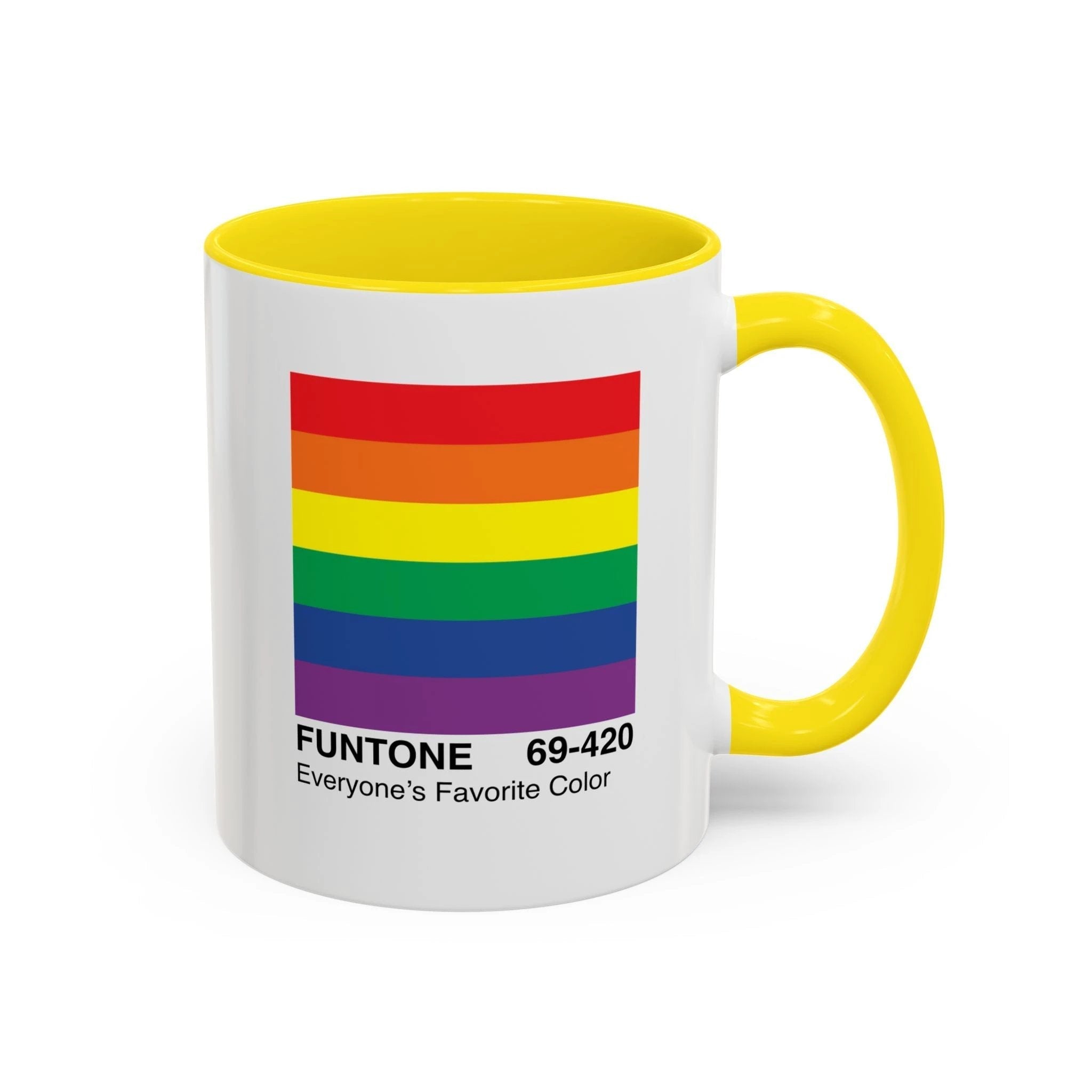 Bespattered Facade Everyone's Favorite Color "Funtone" Chip Mug | Eight Colors | 11oz or 15oz by Bespattered Facade
