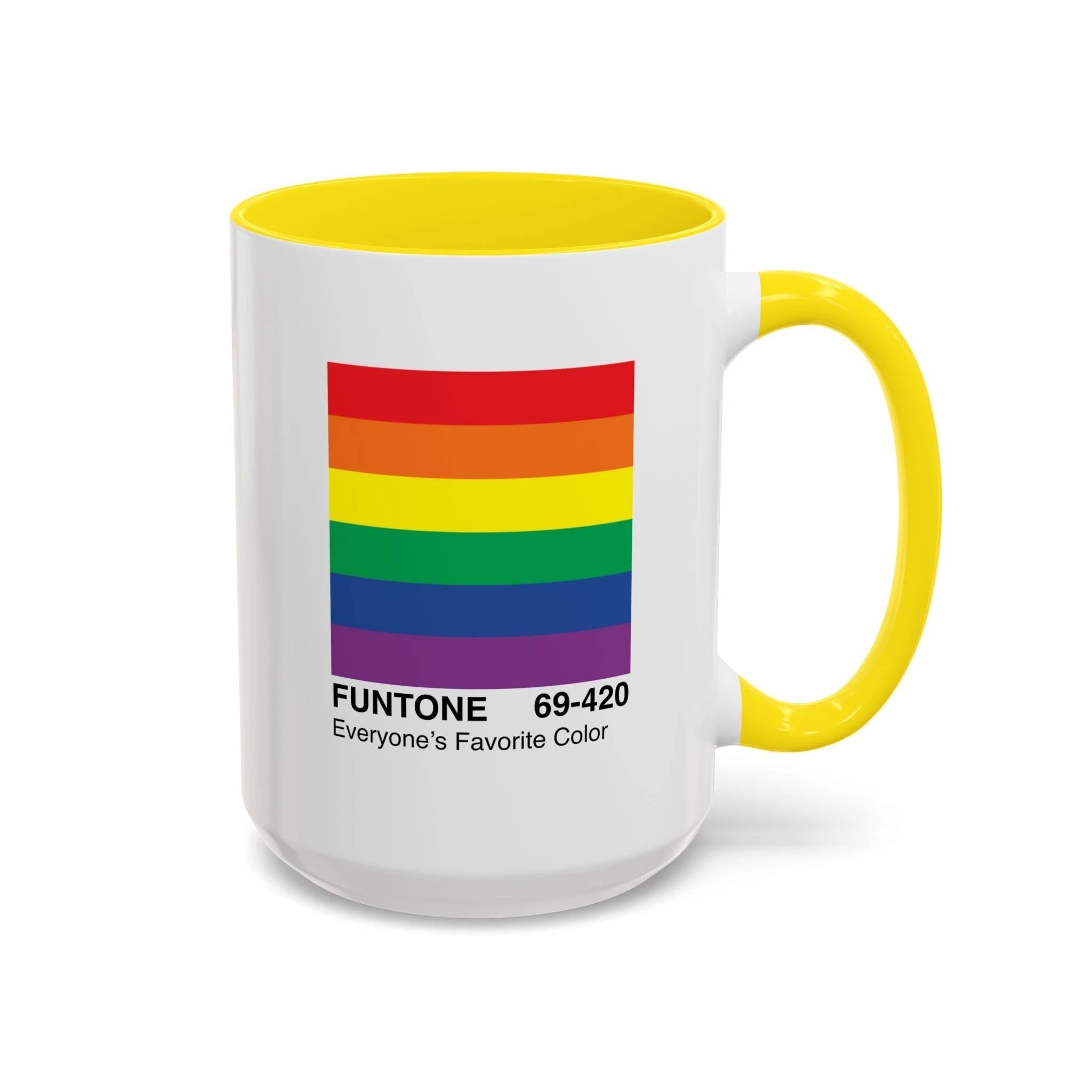 Bespattered Facade Everyone's Favorite Color "Funtone" Chip Mug | Eight Colors | 11oz or 15oz by Bespattered Facade