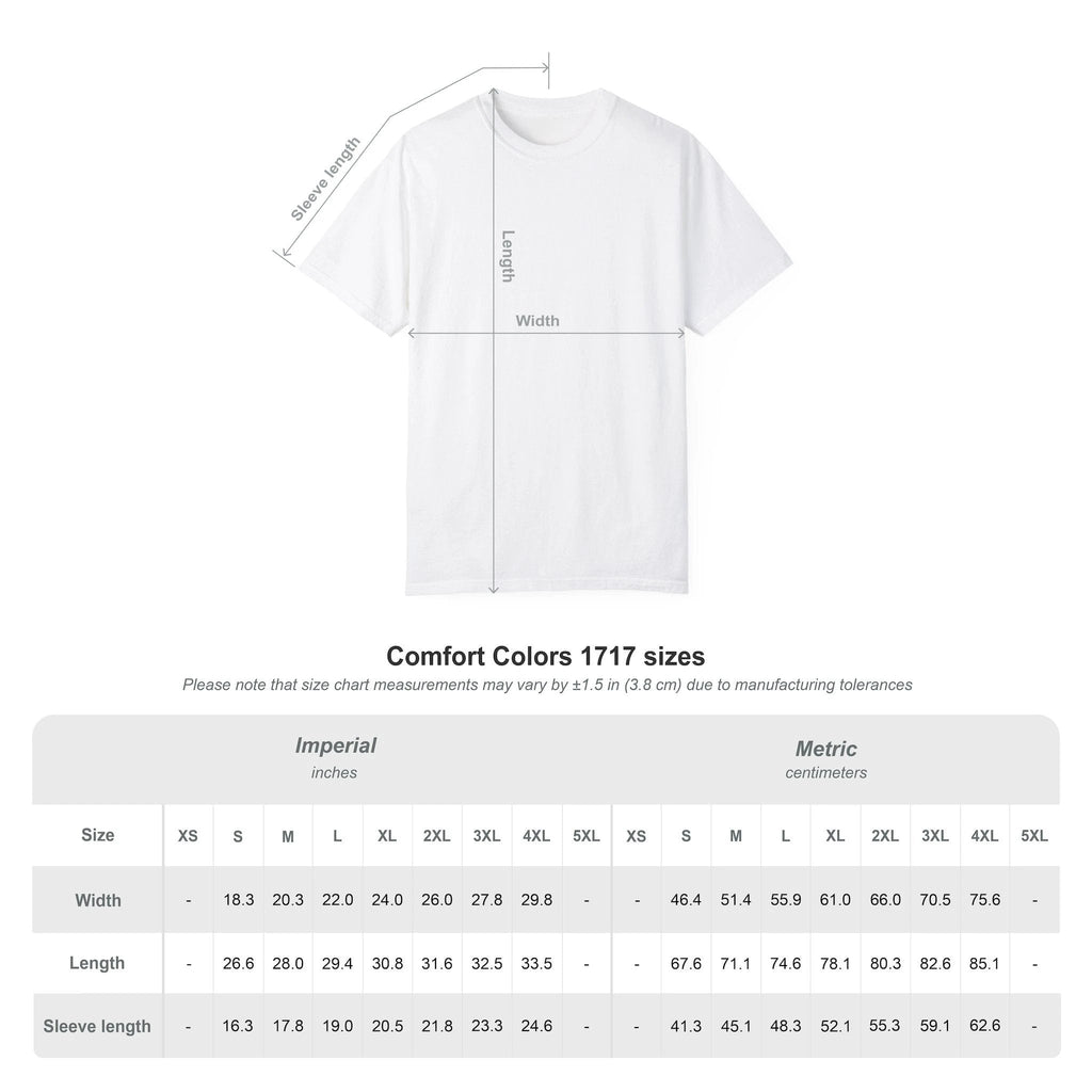 Bespattered Facade Everything Is Fine Premium Unisex Comfort Colors Garment Dyed 100% Cotton T-Shirt by Bespattered Facade