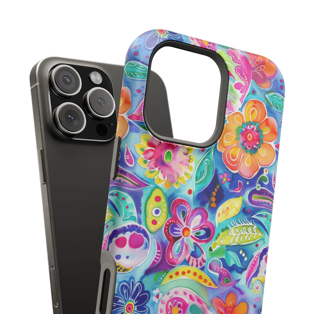 Bespattered Facade Floral Doodles MagSafe Tough Case by Bespattered Facade