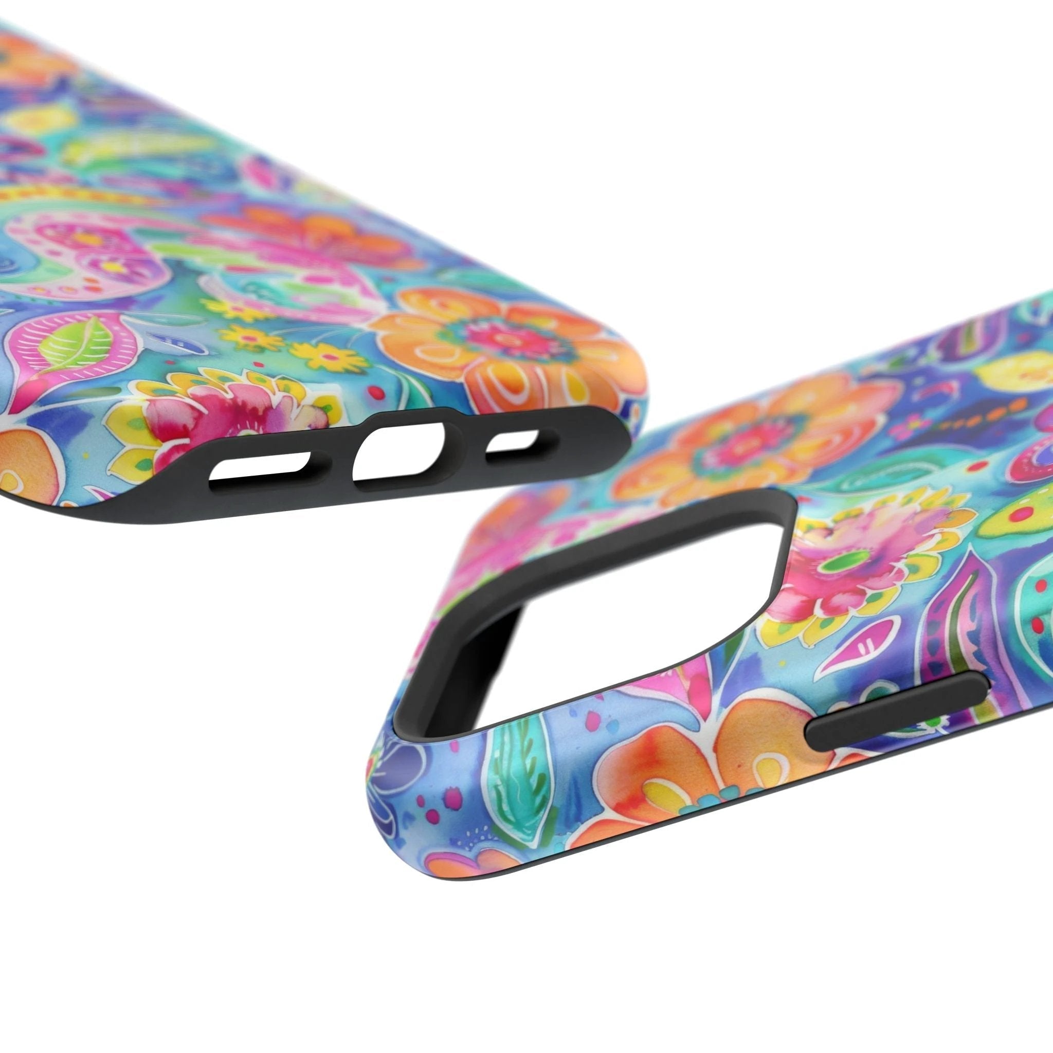Bespattered Facade Floral Doodles MagSafe Tough Case by Bespattered Facade