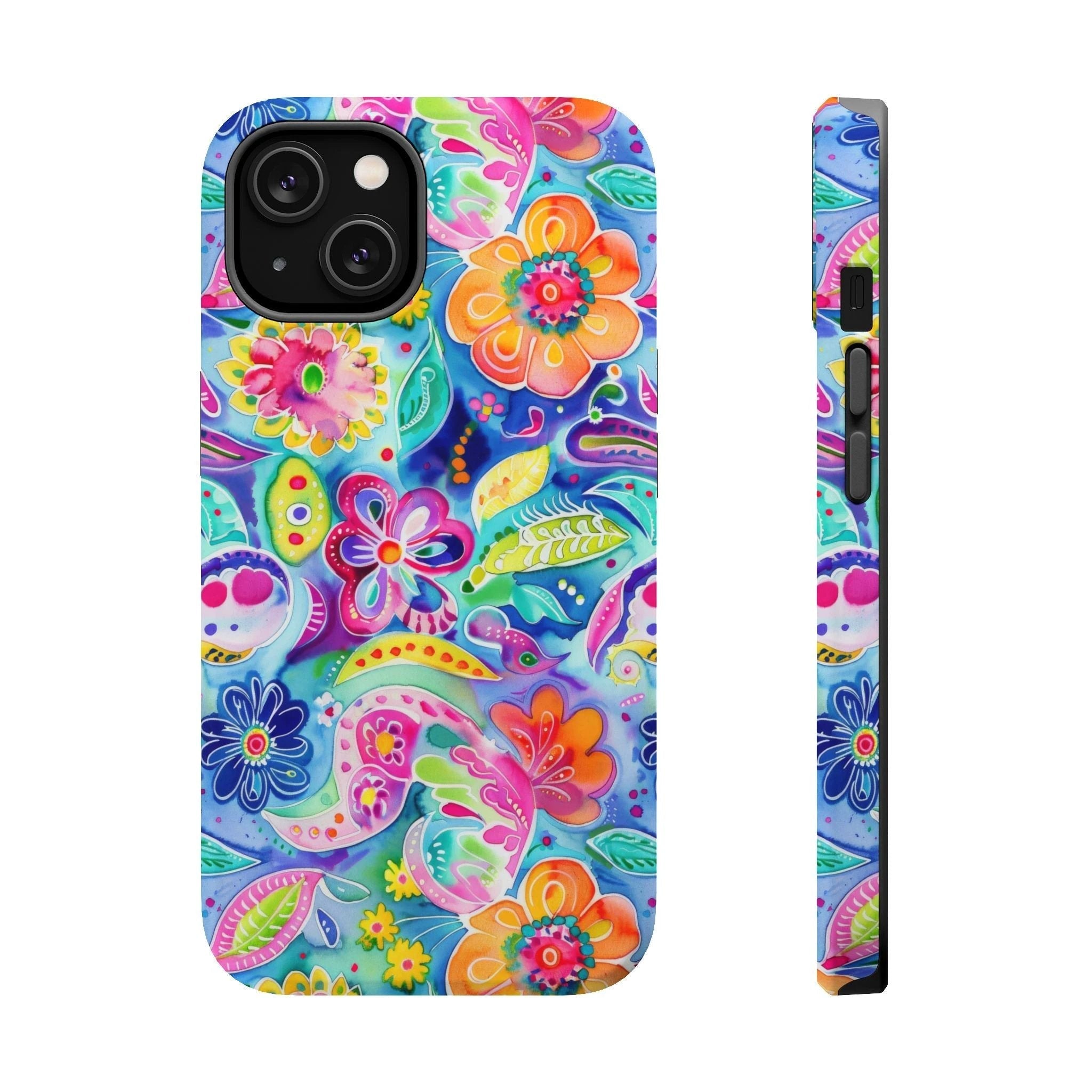 Bespattered Facade Floral Doodles MagSafe Tough Case by Bespattered Facade