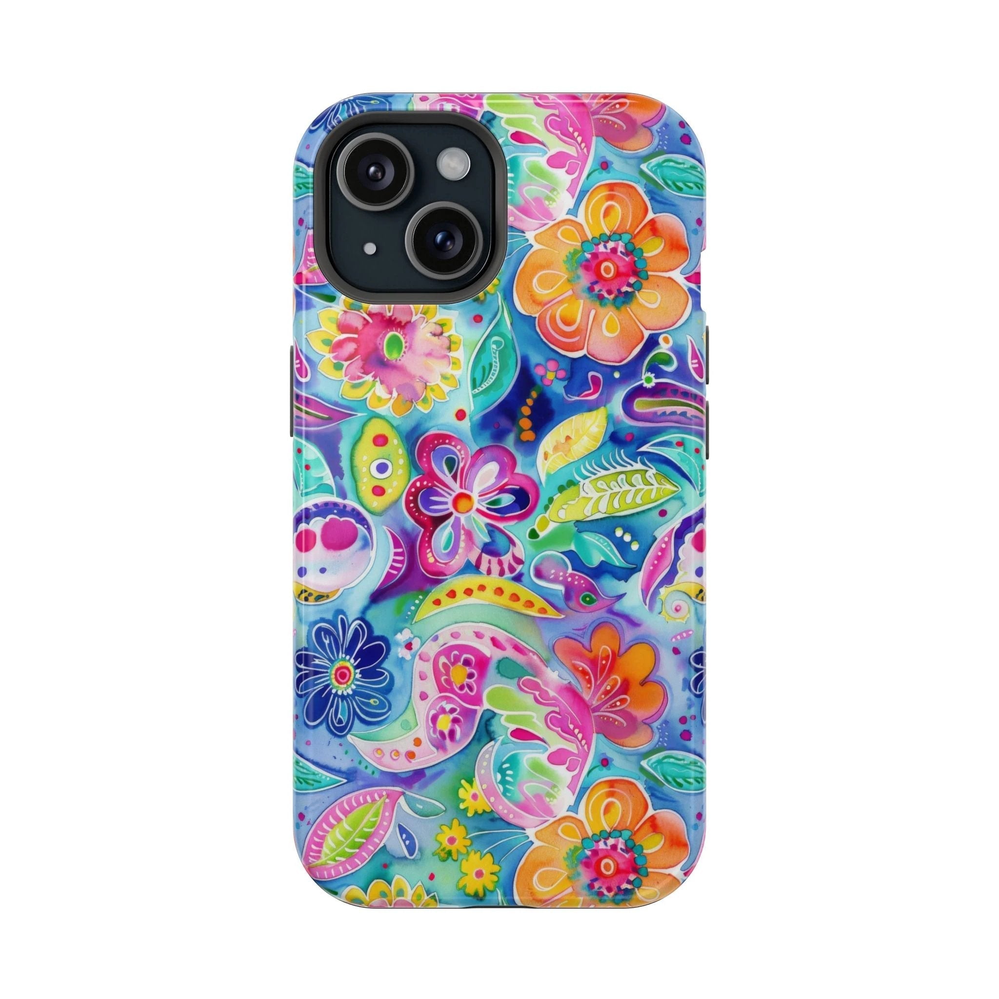 Bespattered Facade Floral Doodles MagSafe Tough Case by Bespattered Facade