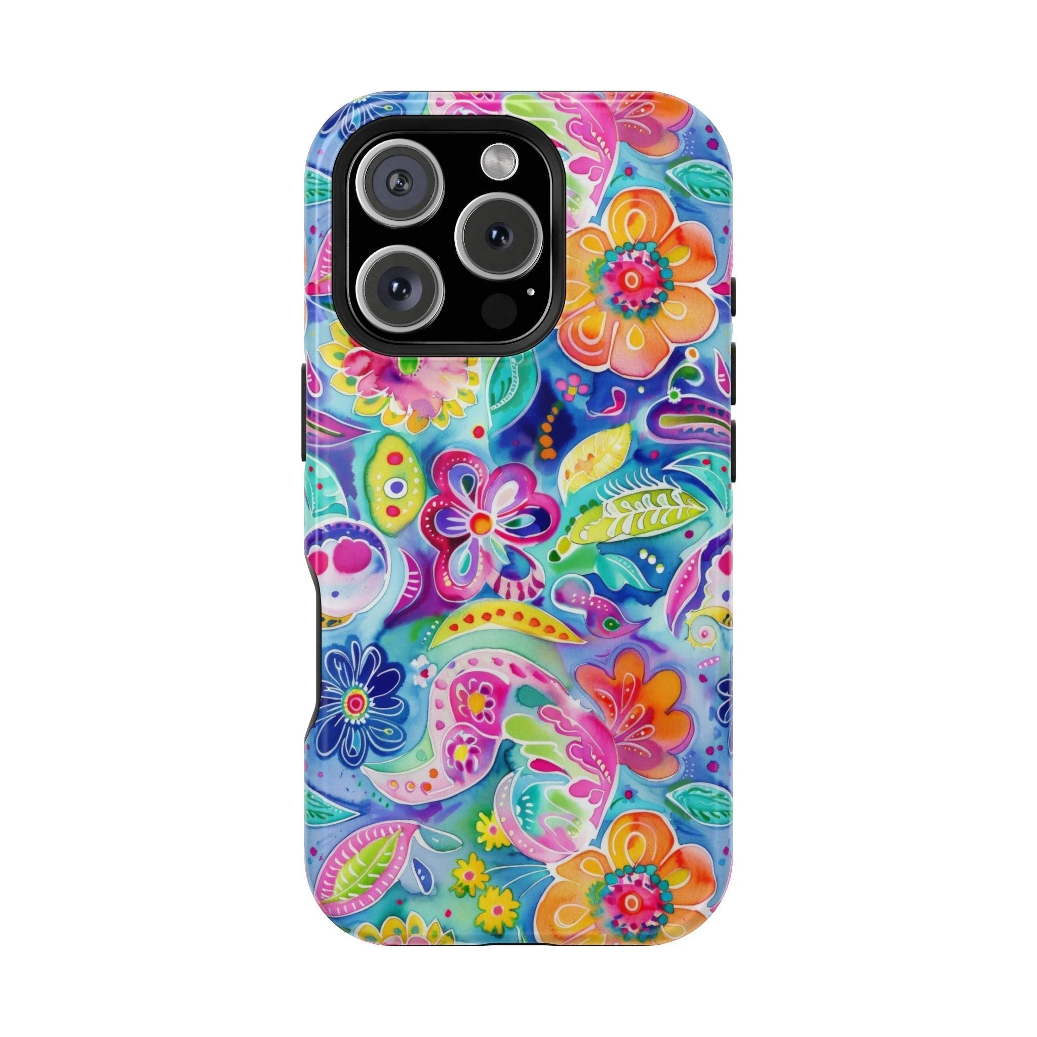 Bespattered Facade Floral Doodles MagSafe Tough Case by Bespattered Facade